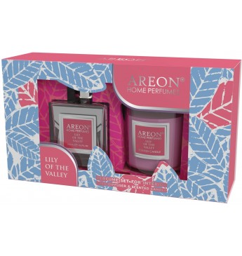 Lily of the Valley set: home perfume 150 ml + candle